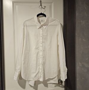 Aritzia Babaton White Button Up Shirt